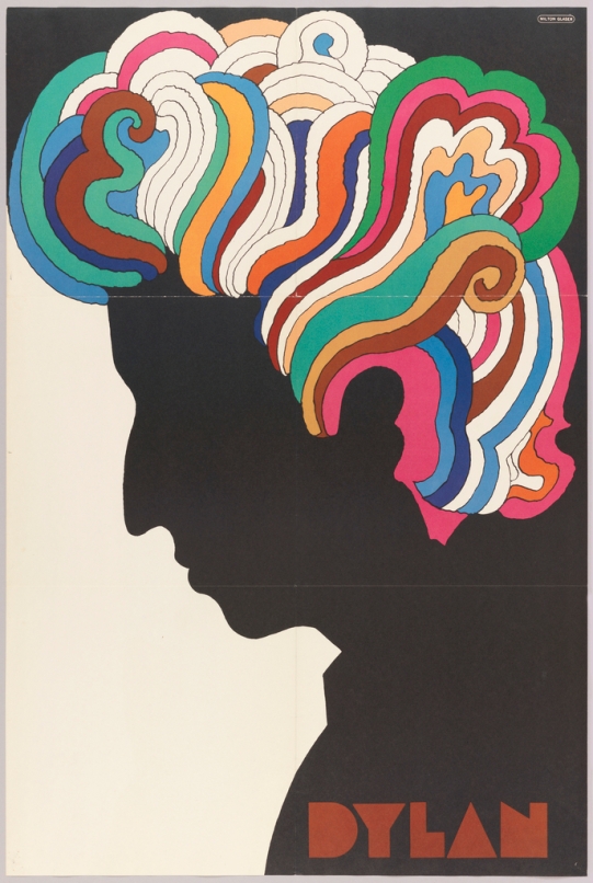 Cartel Bob Dylan de Milton Glaser, 1966